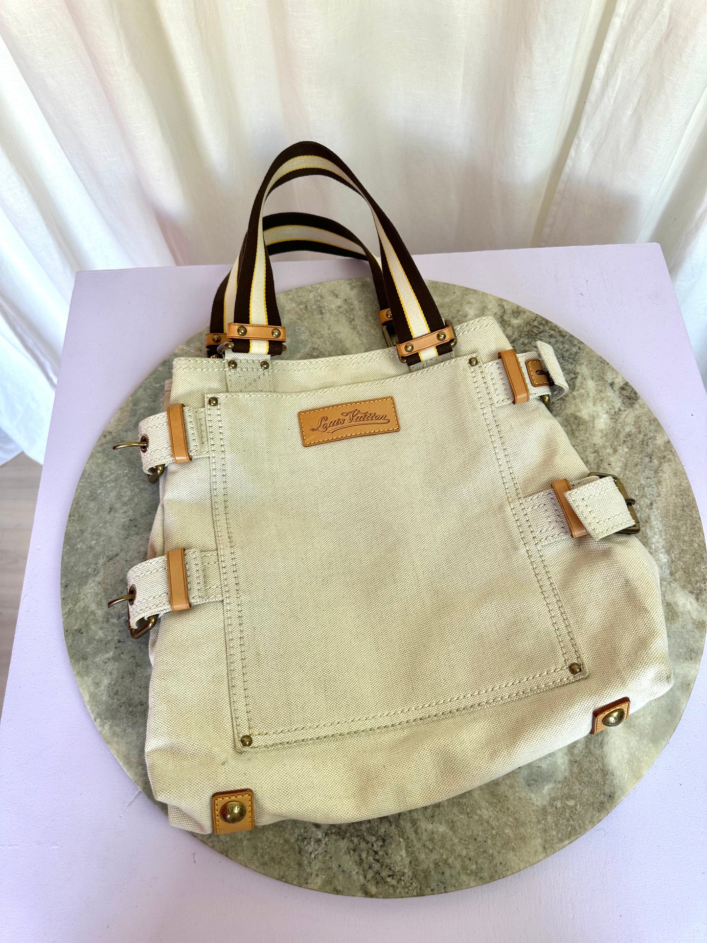 Louis Vuitton Globe shopper bag tote beige