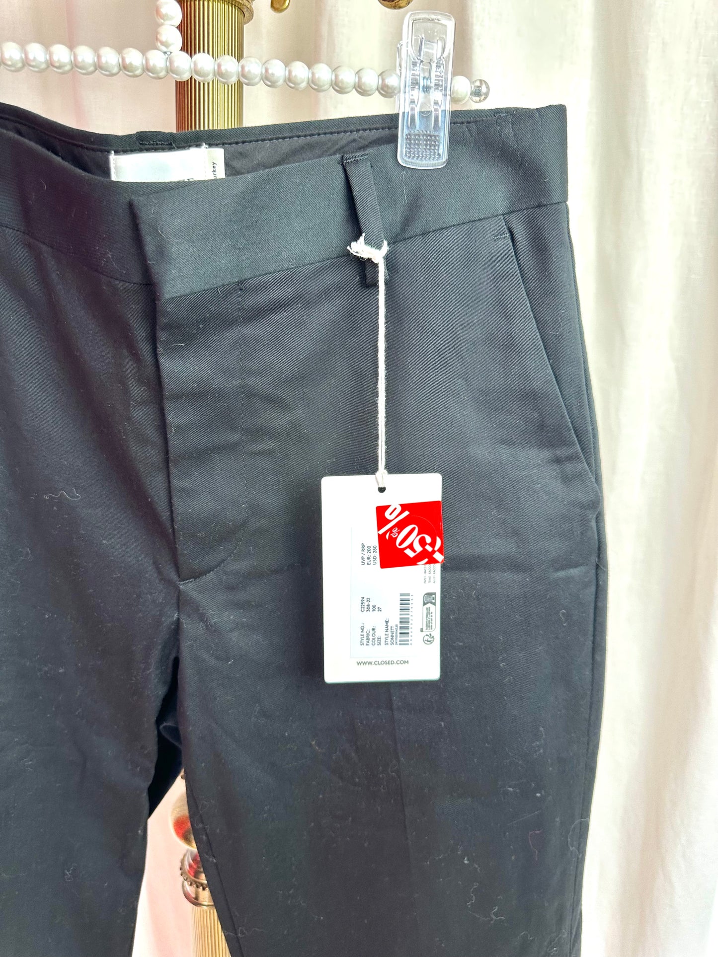 Pantalon Closed zwart - Maat 27