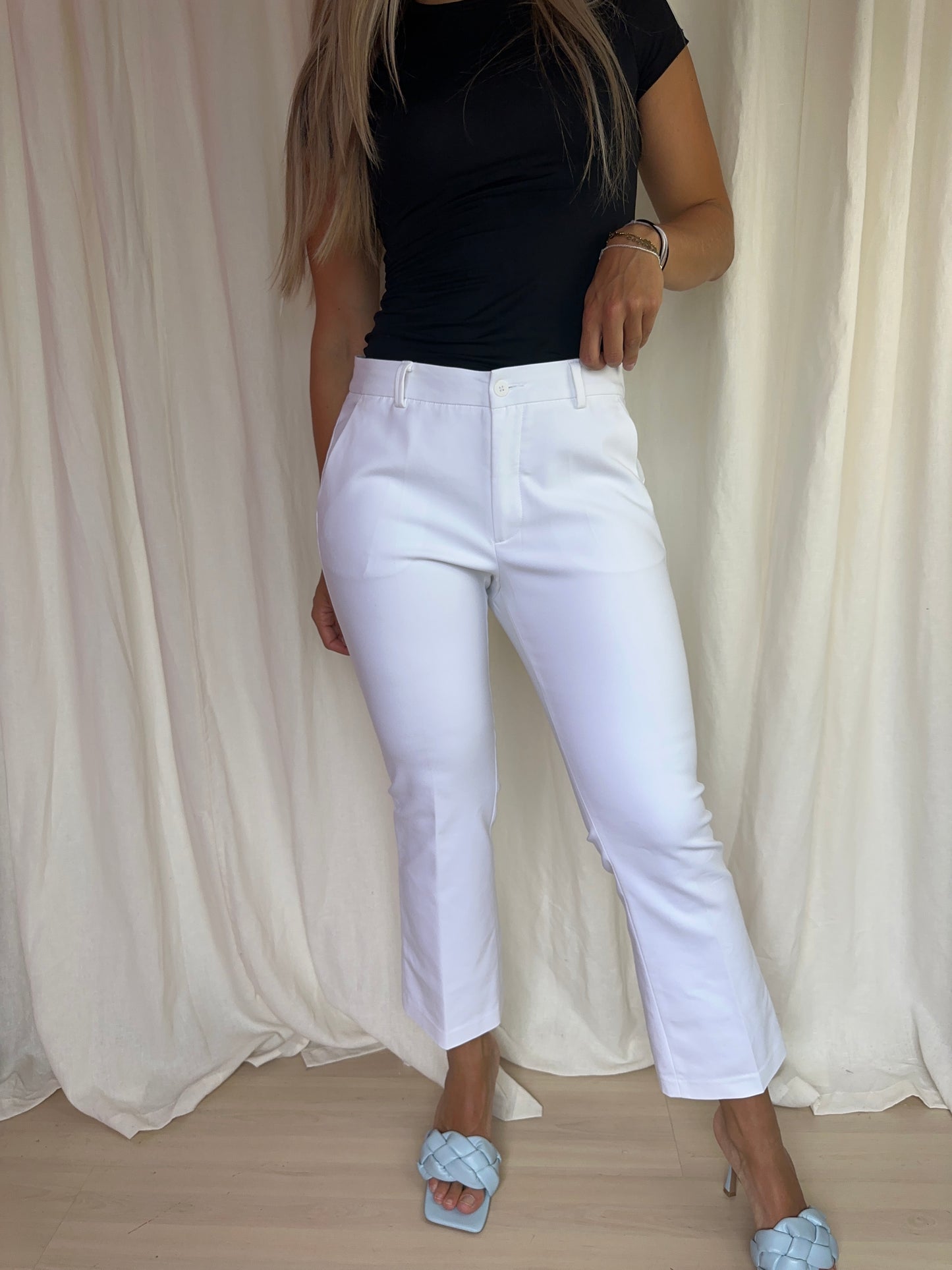Pantalon Freequent wit maat M