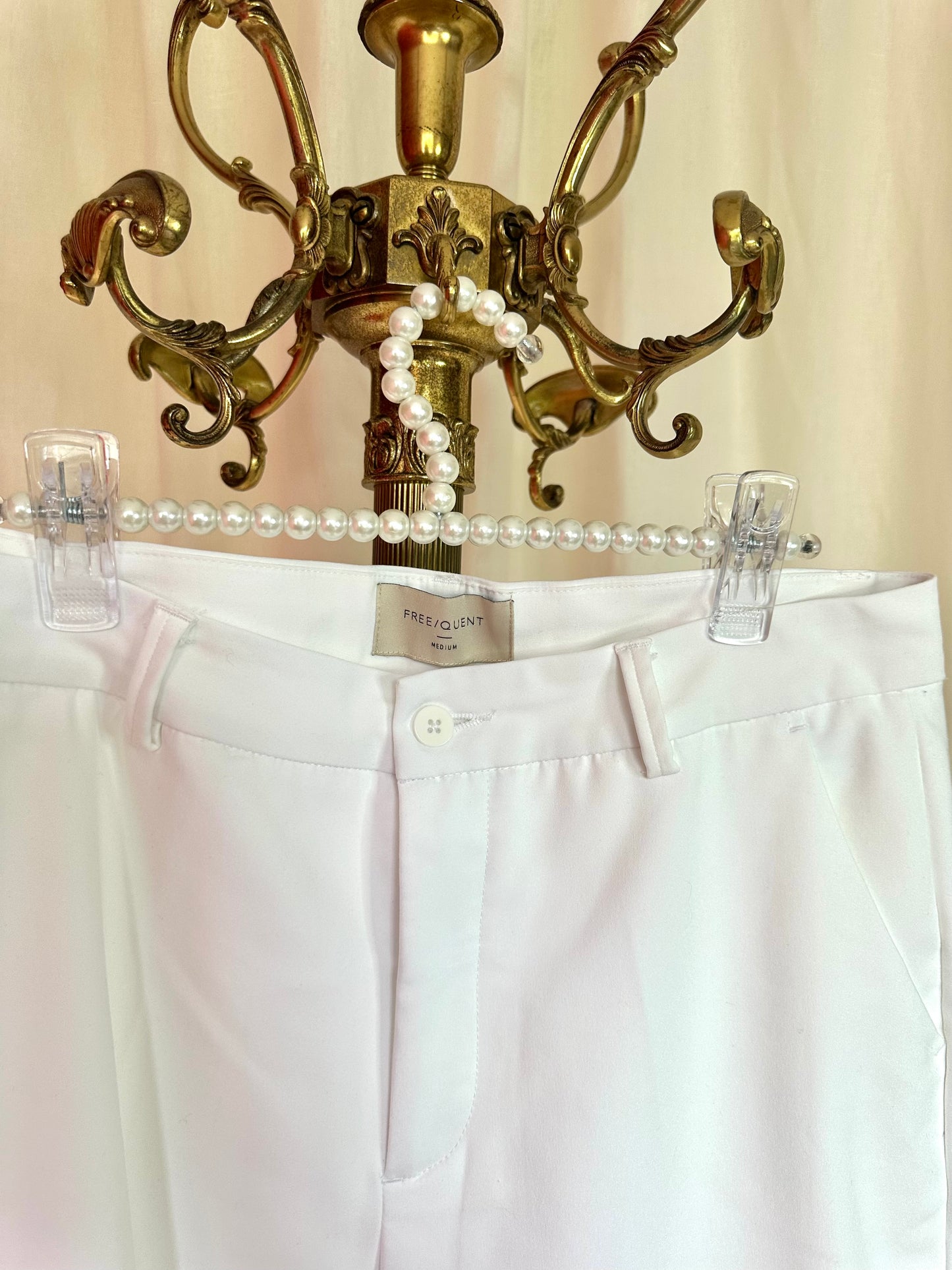 Pantalon Freequent wit maat M
