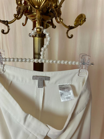 Pantalon H&M wide leg crème maat 36