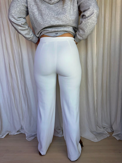 Pantalon H&M wide leg crème maat 36