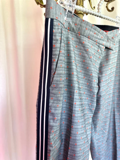 Pantalon Paul Smith grijs sterrenprint rood