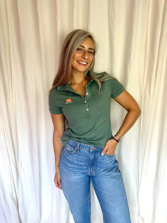 Polo Lacoste groen maat 40