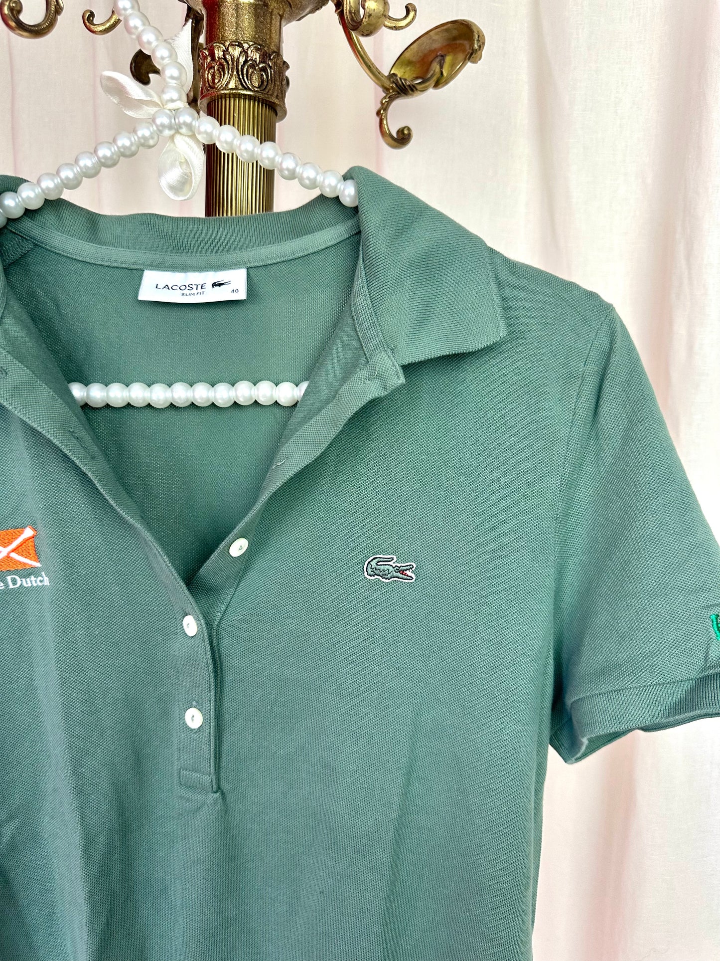 Polo Lacoste groen maat 40
