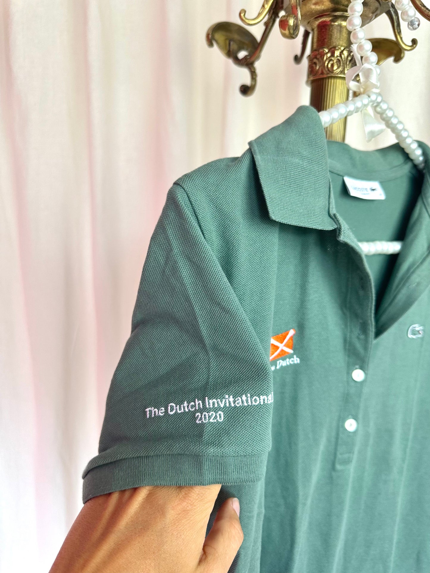 Polo Lacoste groen maat 40