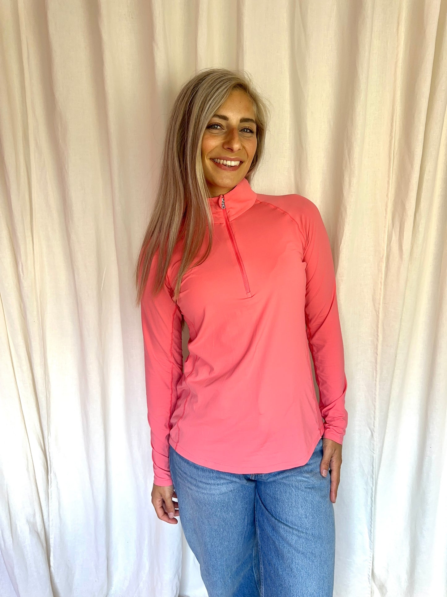 Polo Ralph Lauren longsleeve koraal maat M