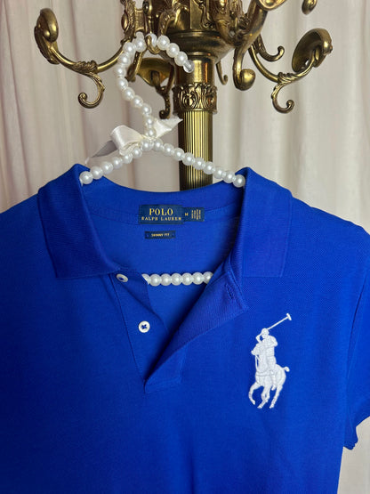 Polo Ralph Lauren skinny fit cobalt blauw maat M