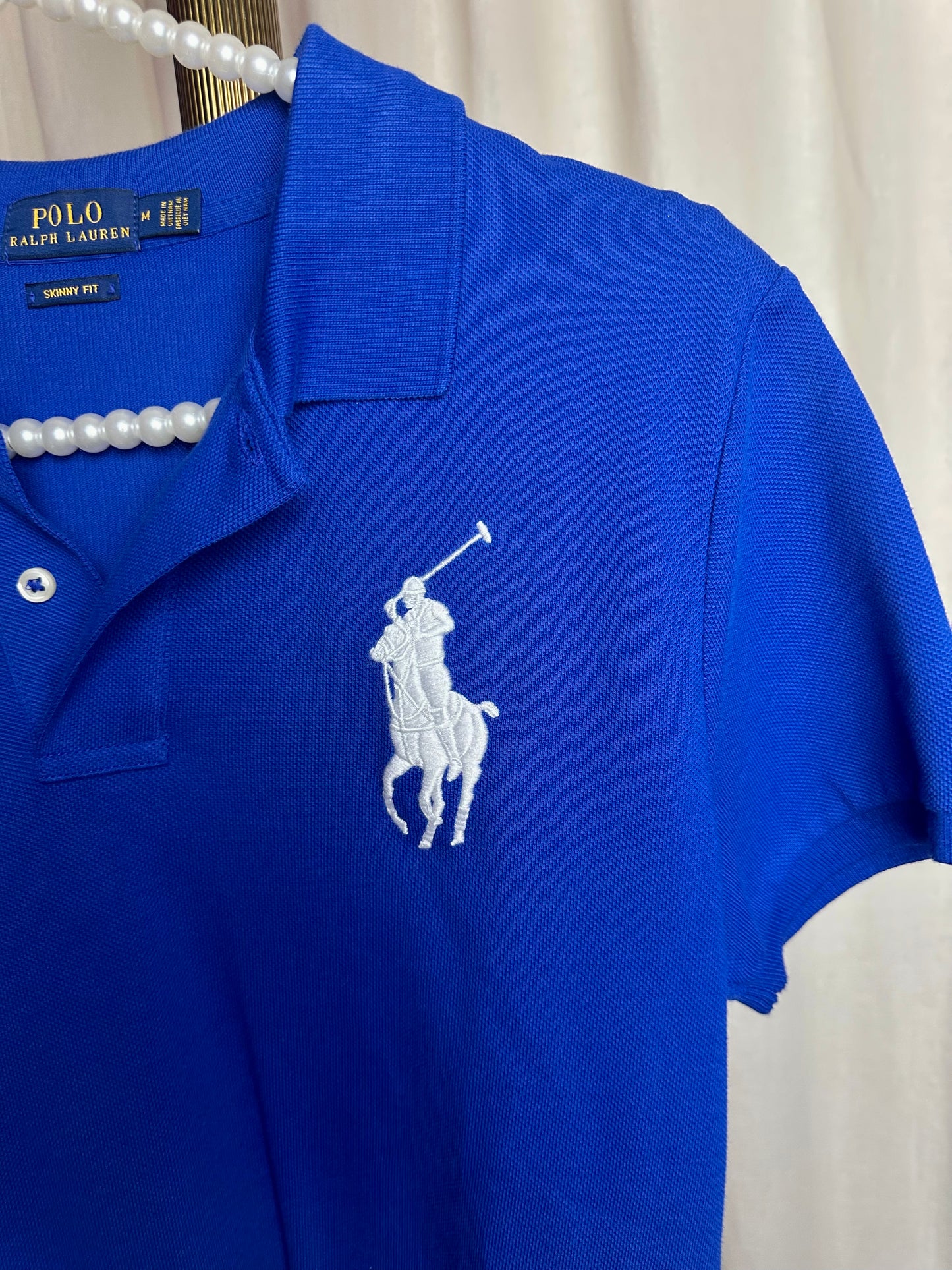 Polo Ralph Lauren skinny fit cobalt blauw maat M