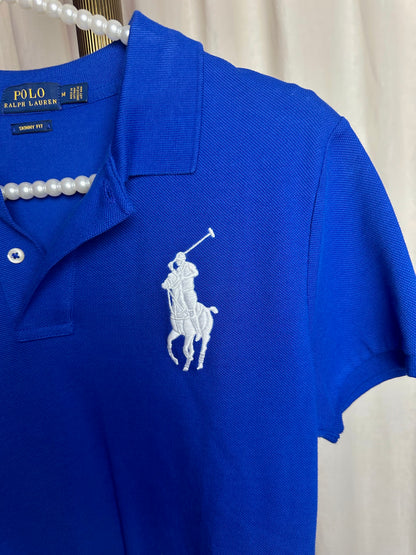 Polo Ralph Lauren skinny fit cobalt blauw maat M