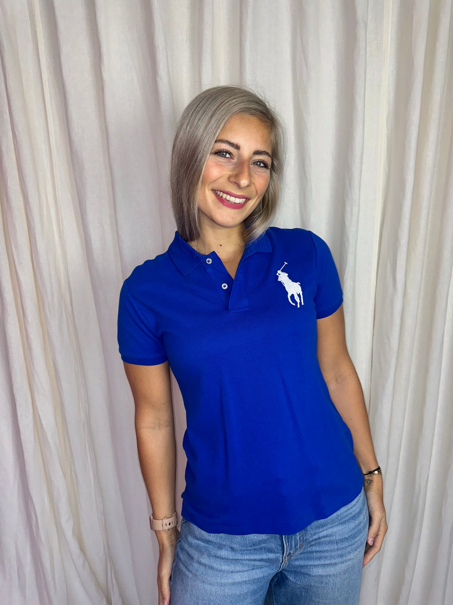 Polo Ralph Lauren skinny fit cobalt blauw maat M