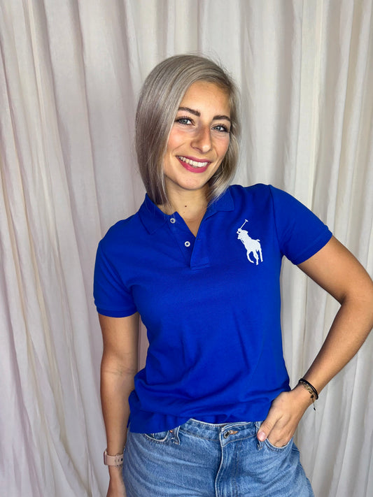 Polo Ralph Lauren skinny fit cobalt blauw maat M