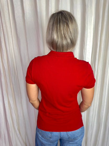 Polo Ralph Lauren skinny fit korte mouw rood maat M