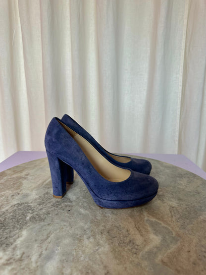 Pumps Unisa hakken suede blauw maat 36