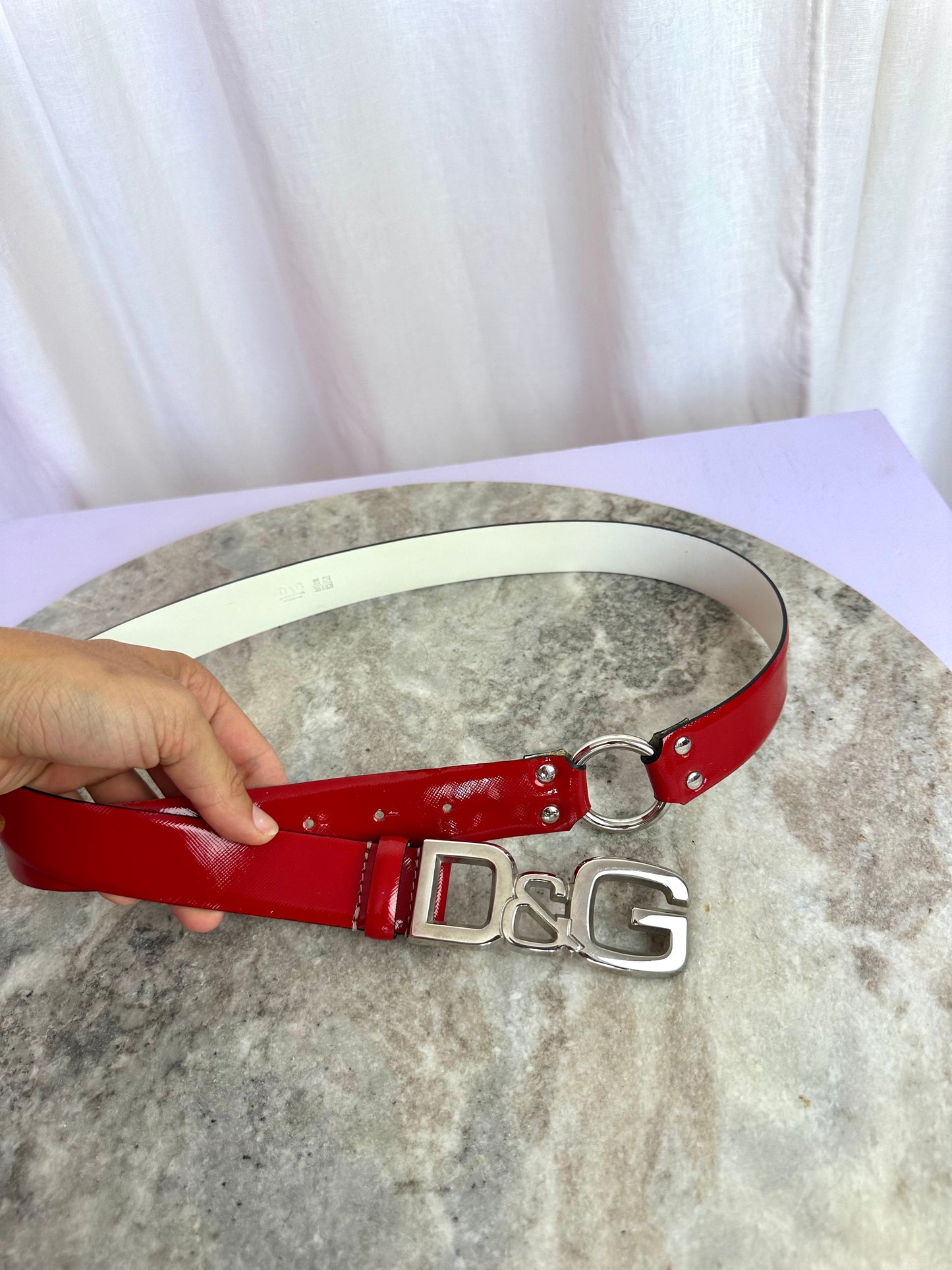 Riem D&G lak rood - 95CM