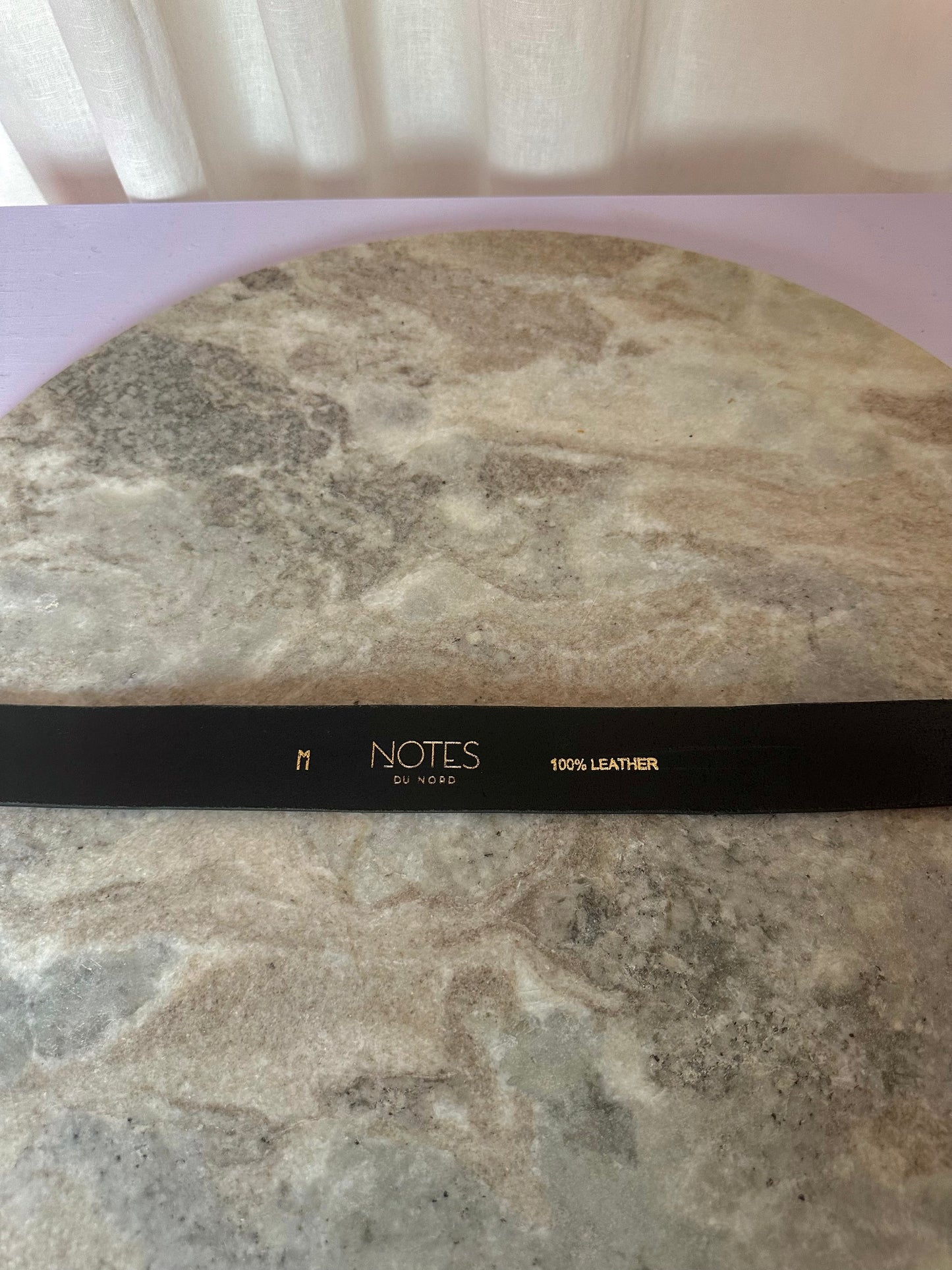 Riem Notes du Nord slang zwart - Maat M