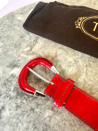 Riem Tod's lakleer rood - 95CM