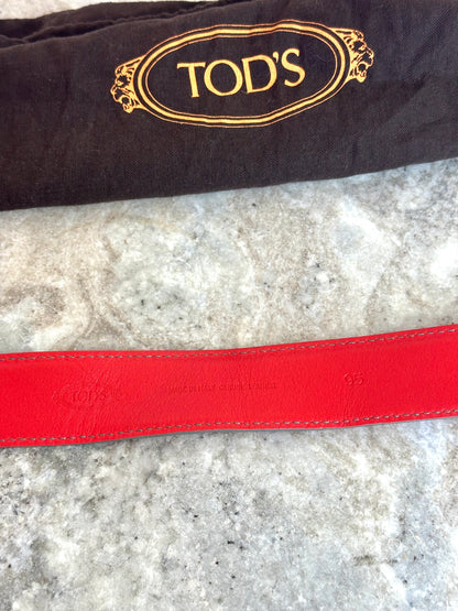 Riem Tod's lakleer rood - 95CM