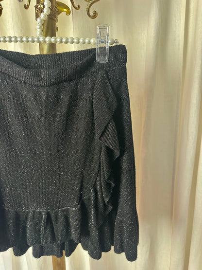 Rok Ambika glitters zwart maat M/L