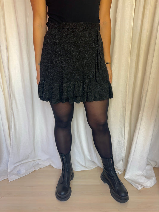 Rok Ambika glitters zwart maat M/L
