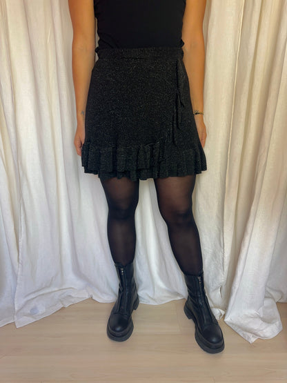 Rok Ambika glitters zwart maat M/L