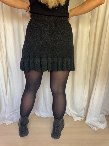 Rok Ambika glitters zwart maat M/L
