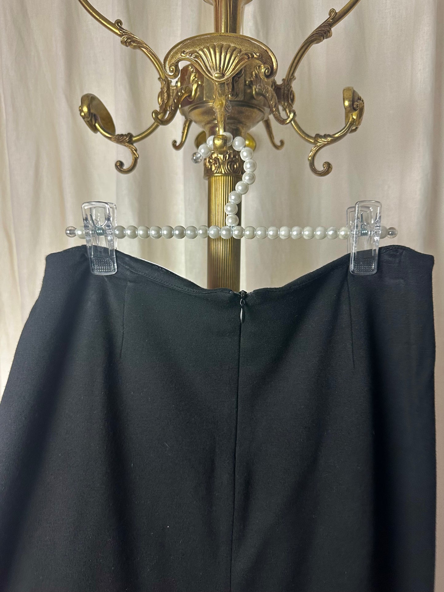 Rok Anna Rachele print kettingen goud,roze,zwart maat 40