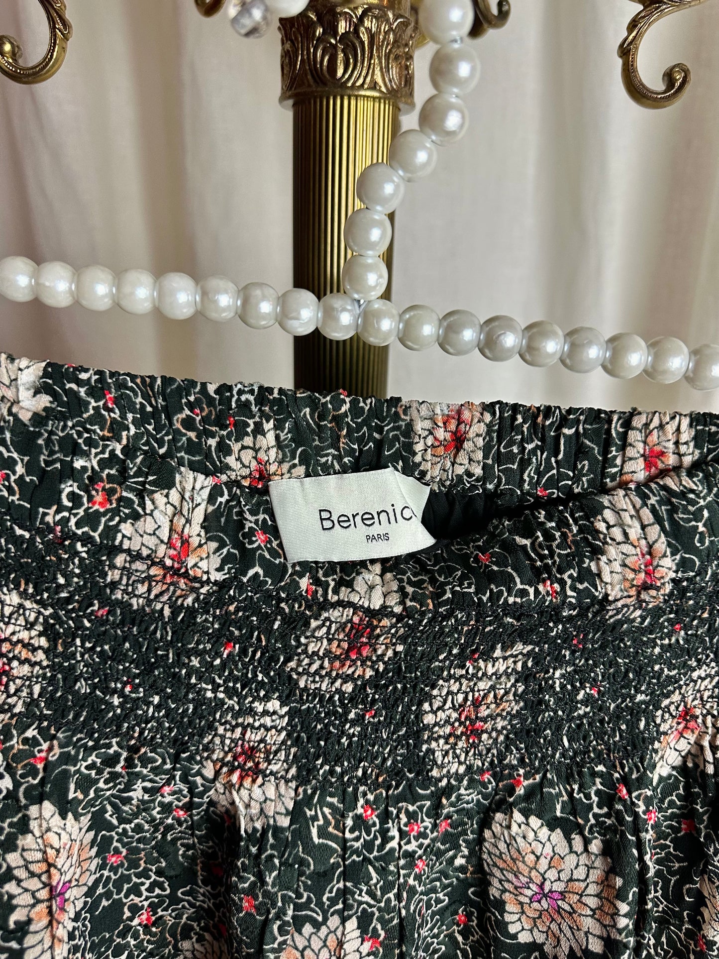 Rok Berenice Jaelle smocks zwart - Maat 40