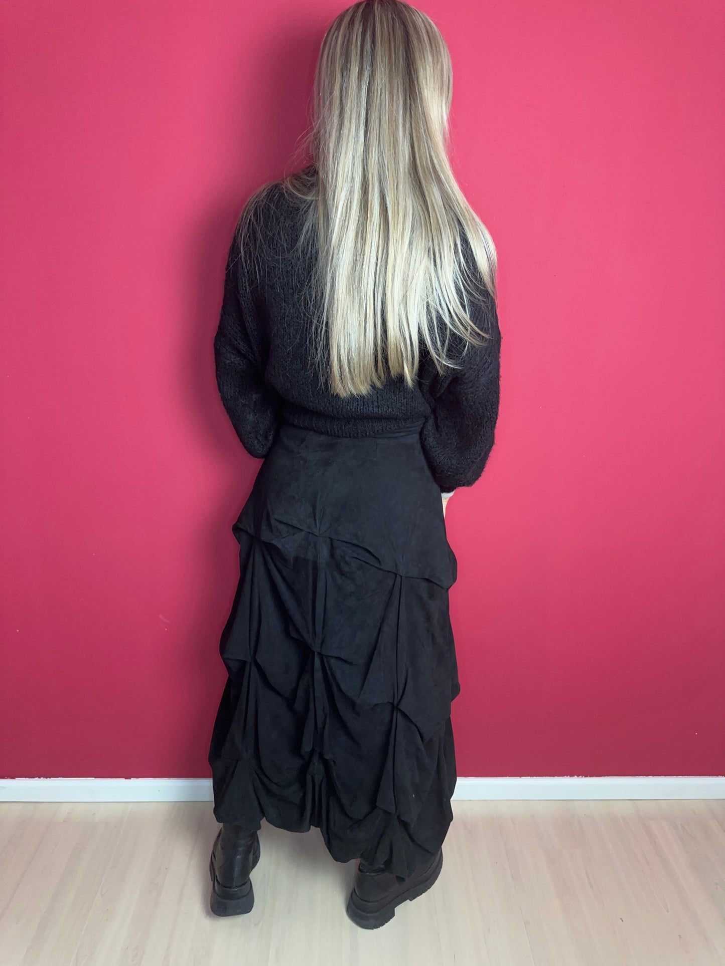Rok COSH suede zwart - Maat 36