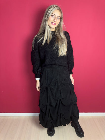 Rok COSH suede zwart - Maat 36