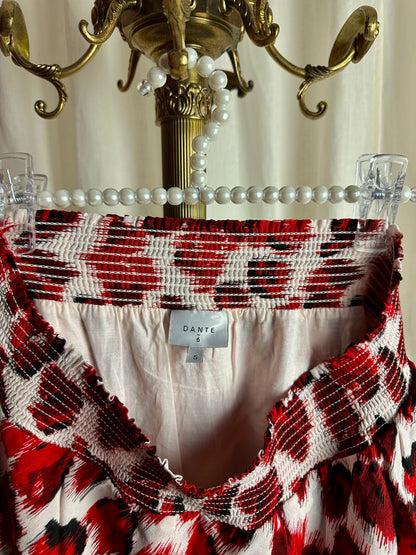 Rok Dante6 print rood - Maat 5