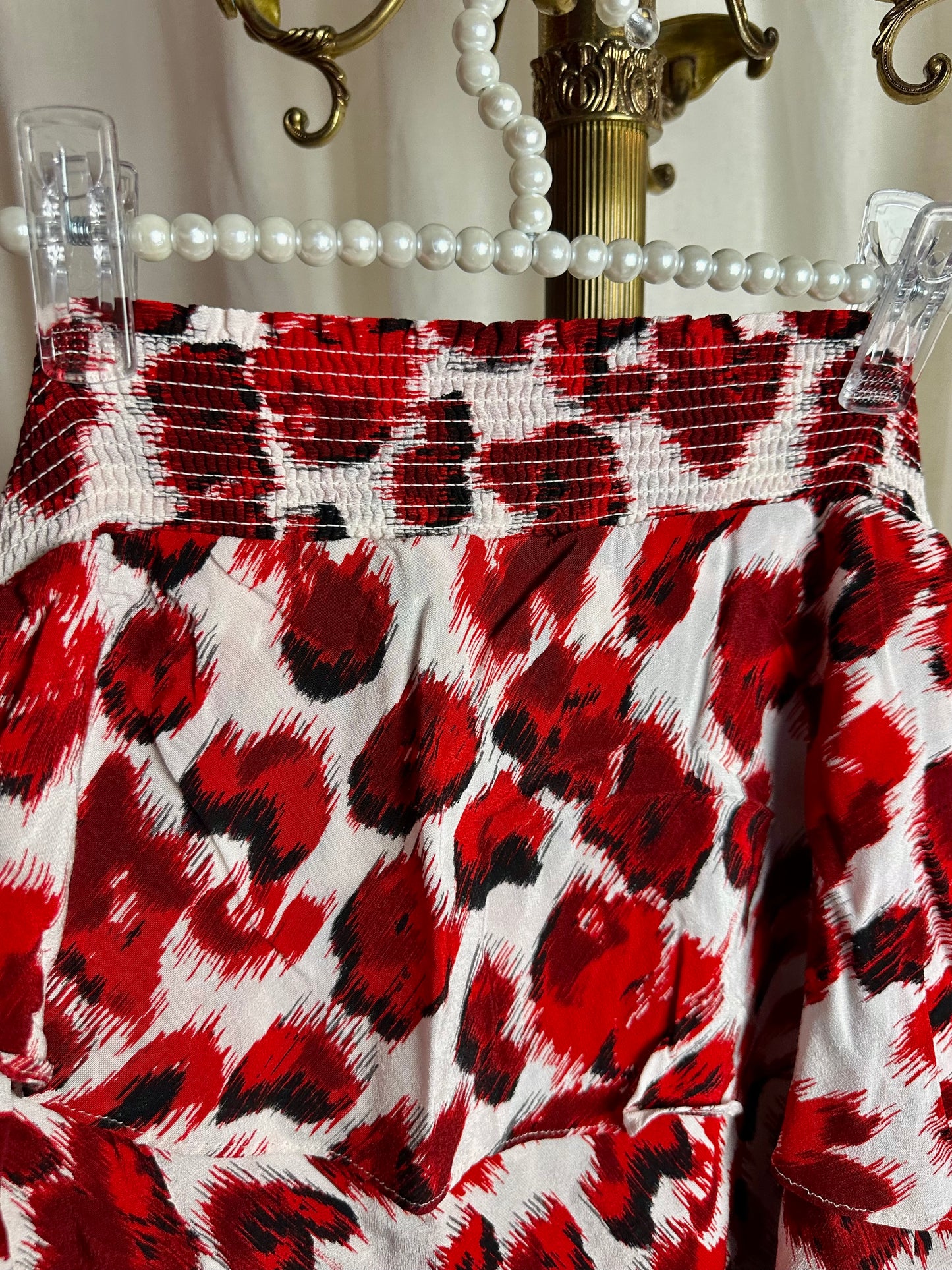 Rok Dante6 print rood - Maat 5
