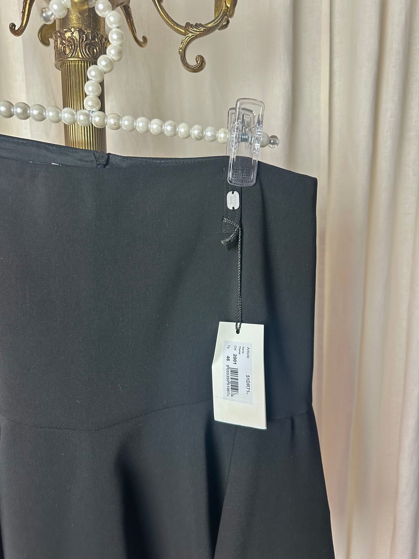 Rok Denny Rose peplum zwart maat 40