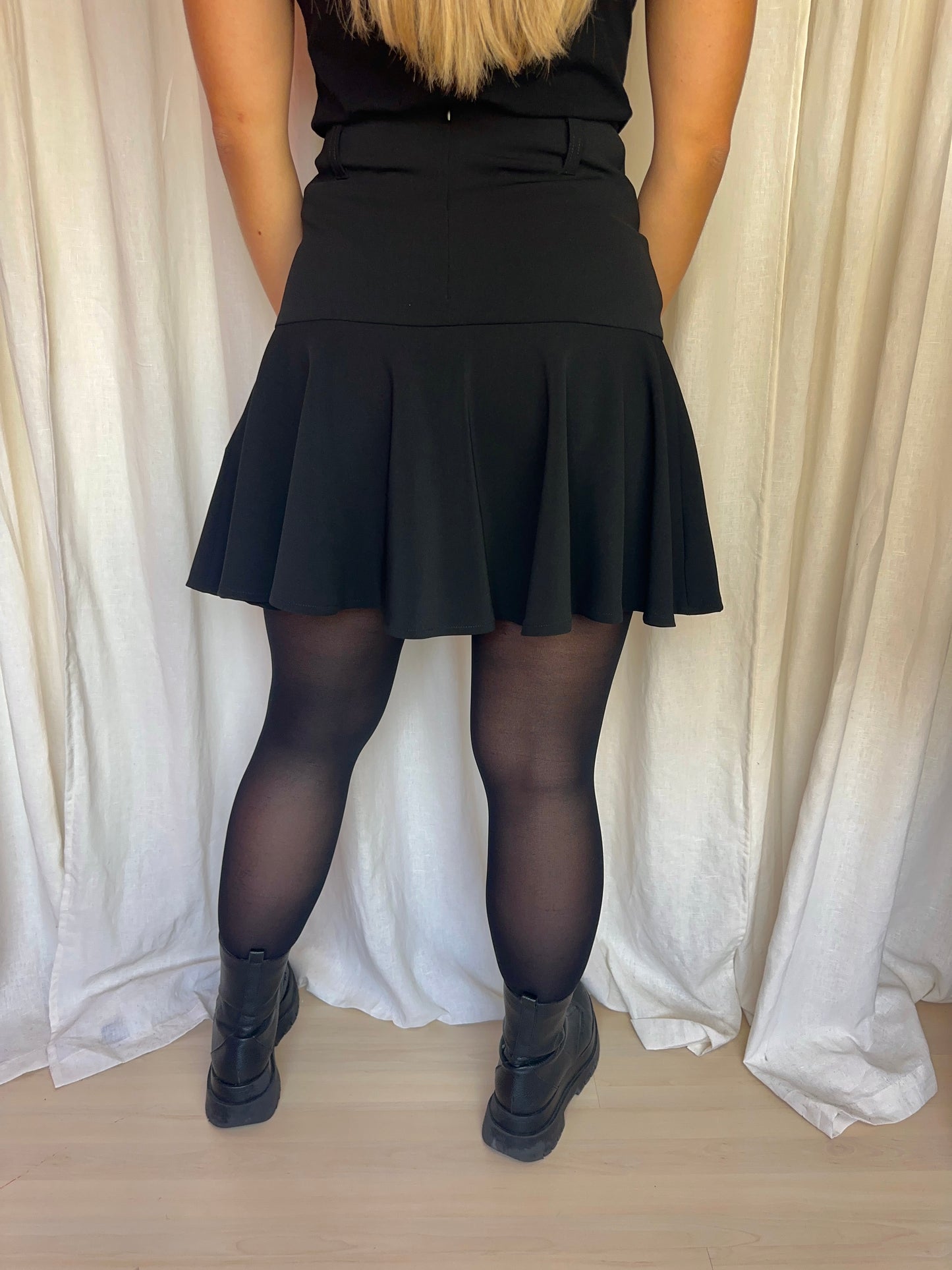 Rok Denny Rose peplum zwart maat 40