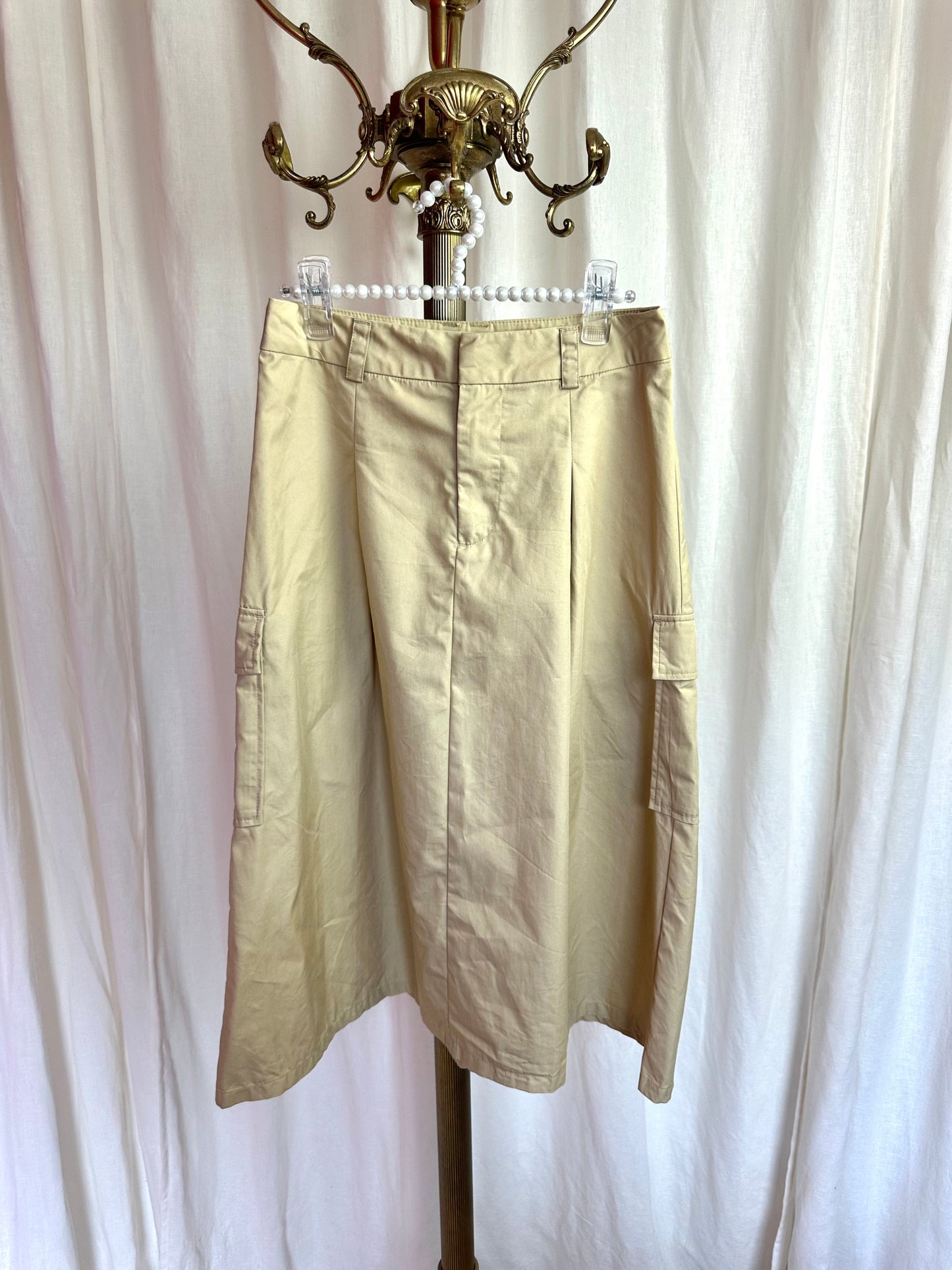 Rok H&M Divided cargo beige maat XS