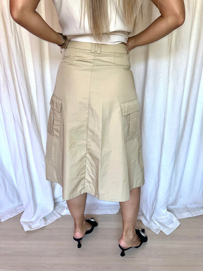 Rok H&M Divided cargo beige maat XS