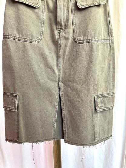 Rok H&M divided cargo khaki maat 34