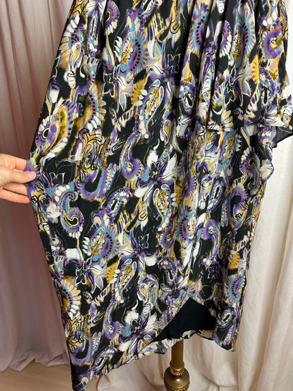Rok IRO DOLA print paars/geel - Maat 42