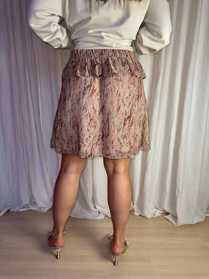 Rok IRO Joucas print beige glitters - Maat 42