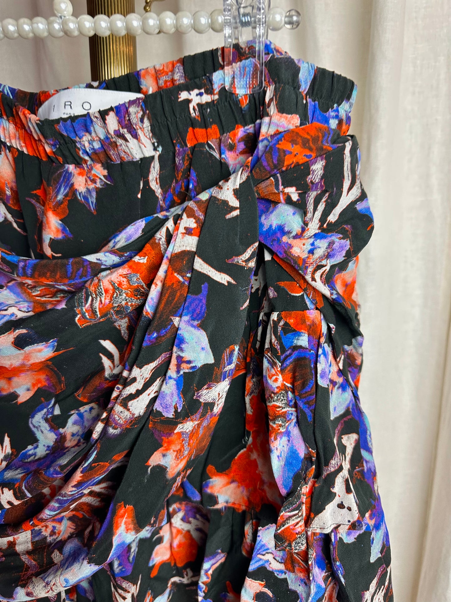 Rok IRO Manae zwart multicolour – Maat 42