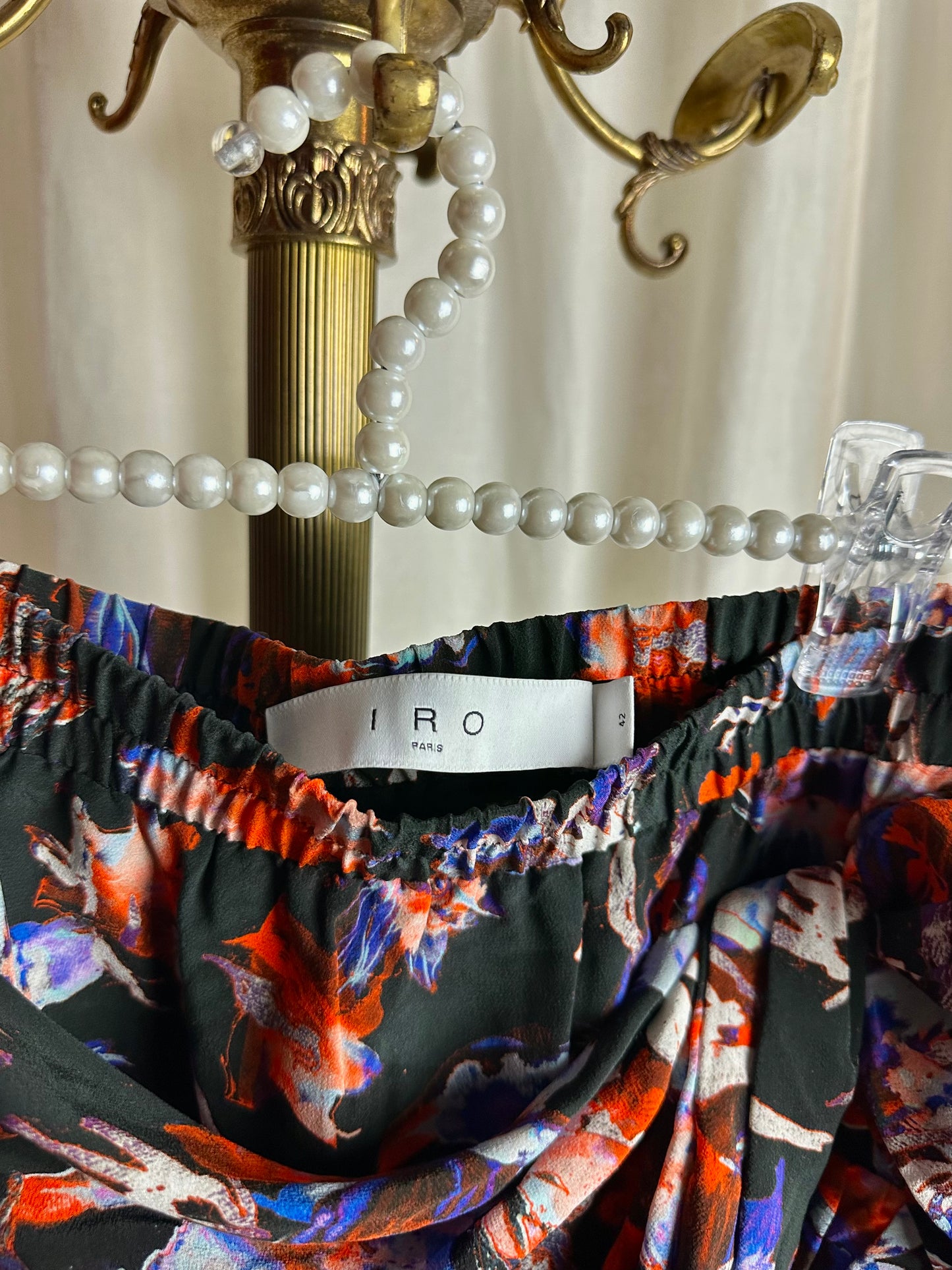 Rok IRO Manae zwart multicolour – Maat 42
