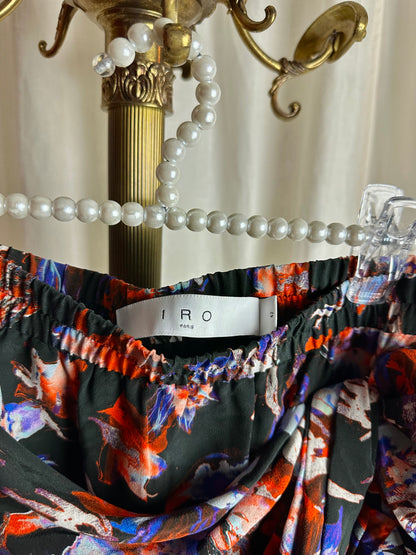 Rok IRO Manae zwart multicolour – Maat 42