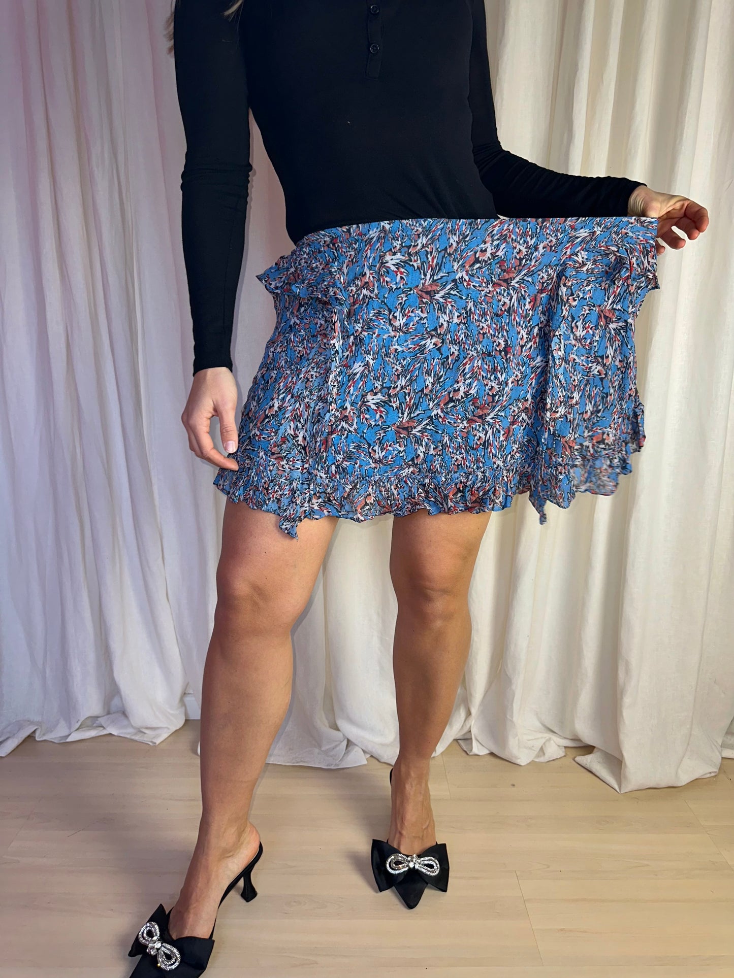 Jupe IRO bleu clair