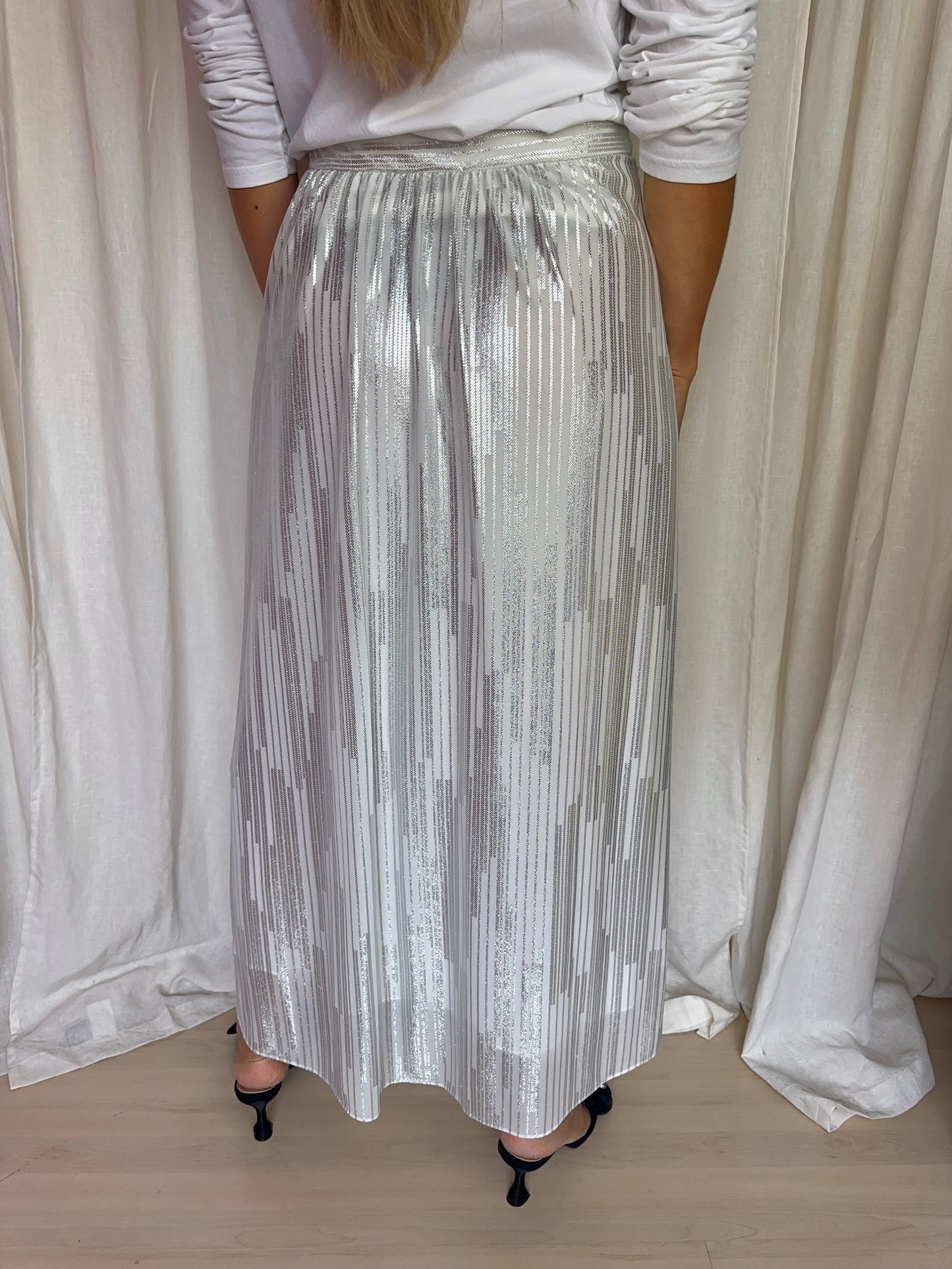 Rok IRO wit/zilver - Maat 42