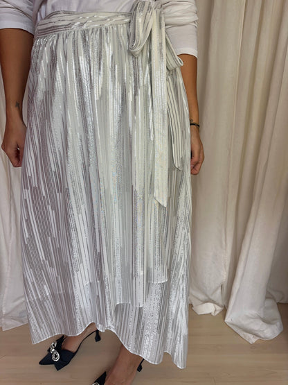 Rok IRO wit/zilver - Maat 42