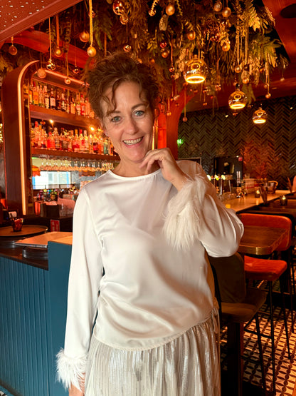 Blouse co'Couture wit veren