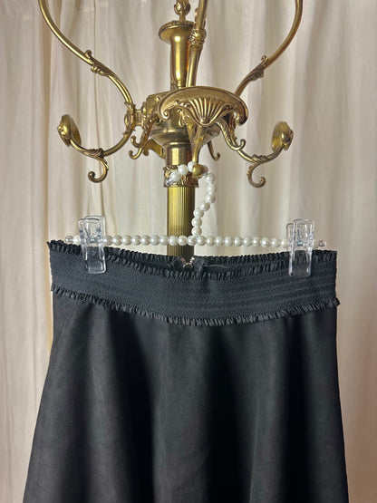 Rok Lofty Manner klokkend suedine zwart maat M