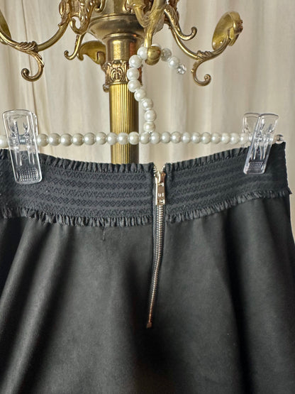 Rok Lofty Manner klokkend suedine zwart maat M