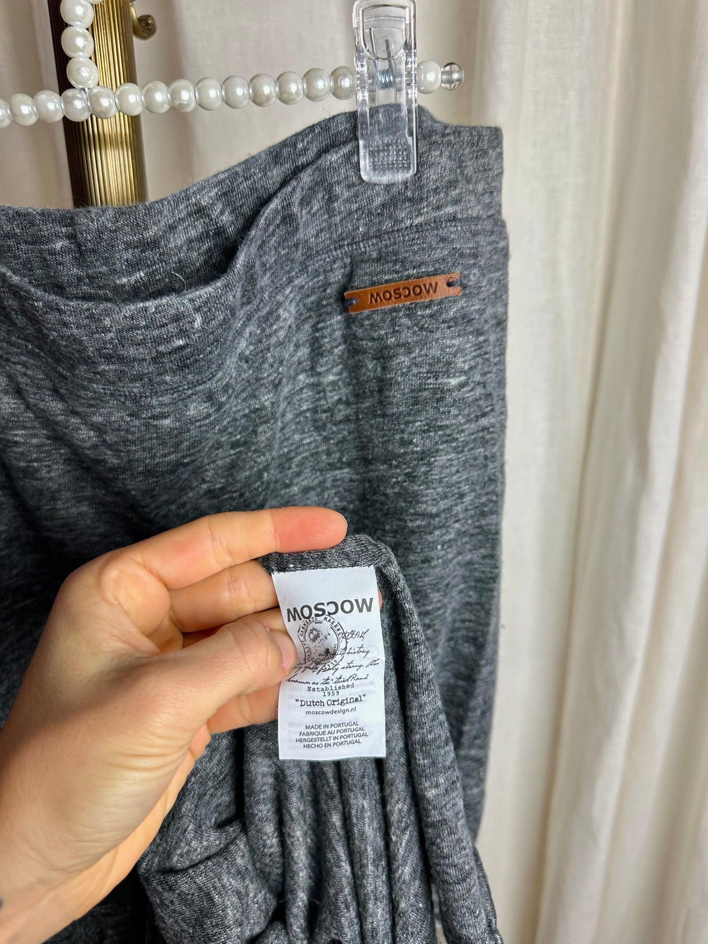 Rok Moscow maxi grijs - Maat L