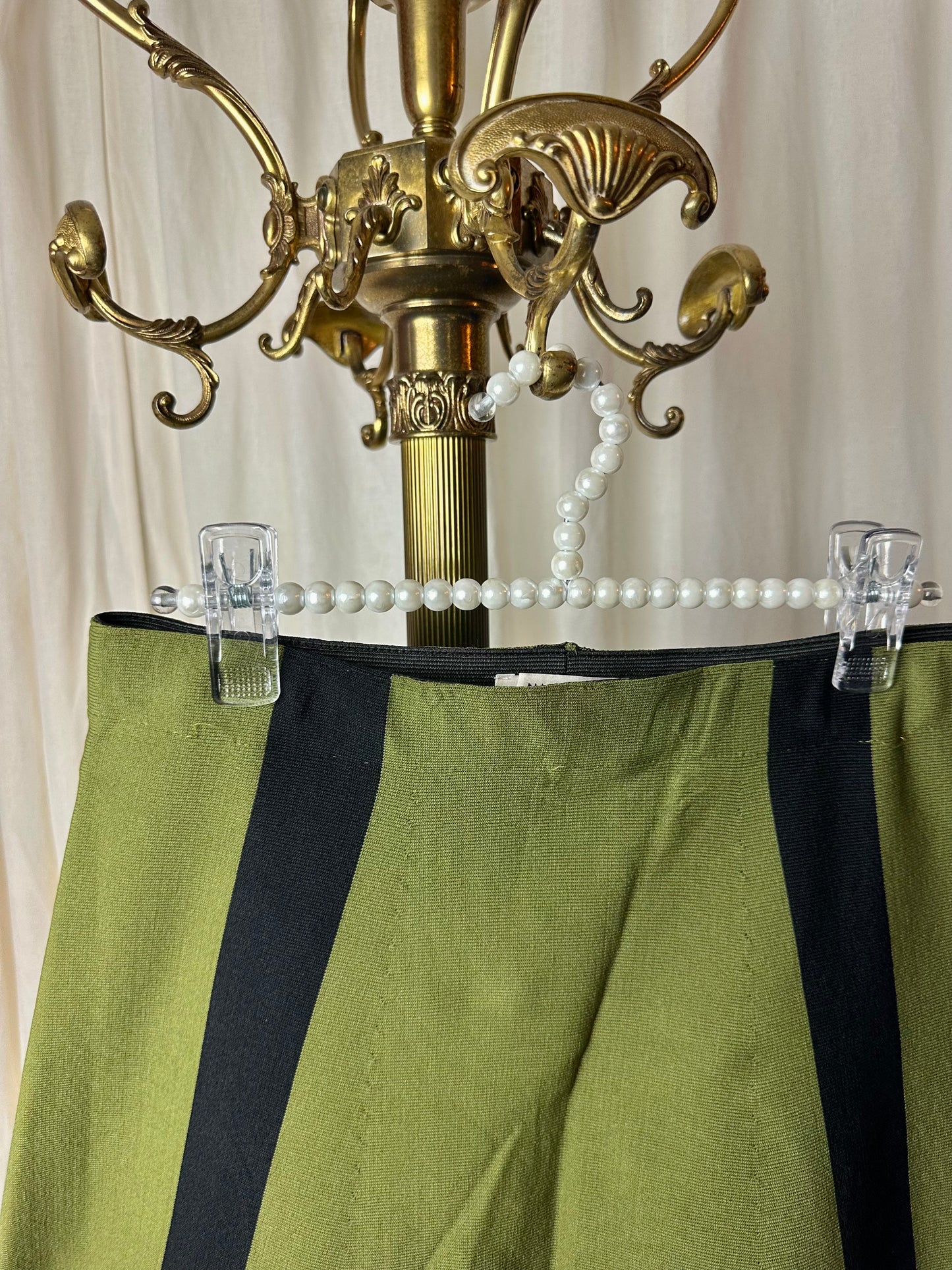 Rok Nikkie klokkend zwart/groen - maat 38(M)